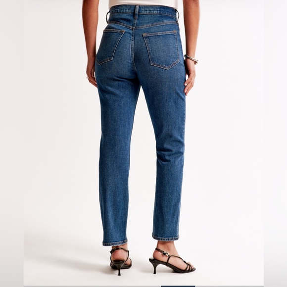 Abercrombie & Fitch Dark Blue Ankle Jeans - Picture 4 of 7